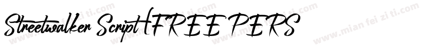 Streetwalker Script (FREE PERSONAL USE)字体转换